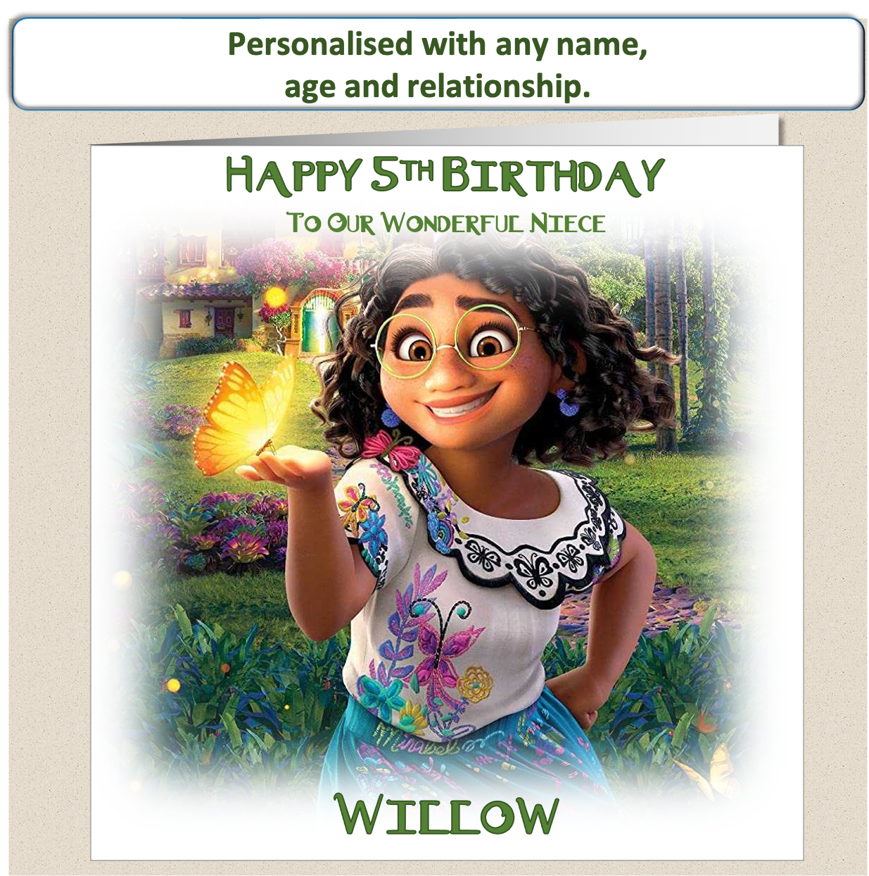 Personalised Encanto Birthday Card - Enc2