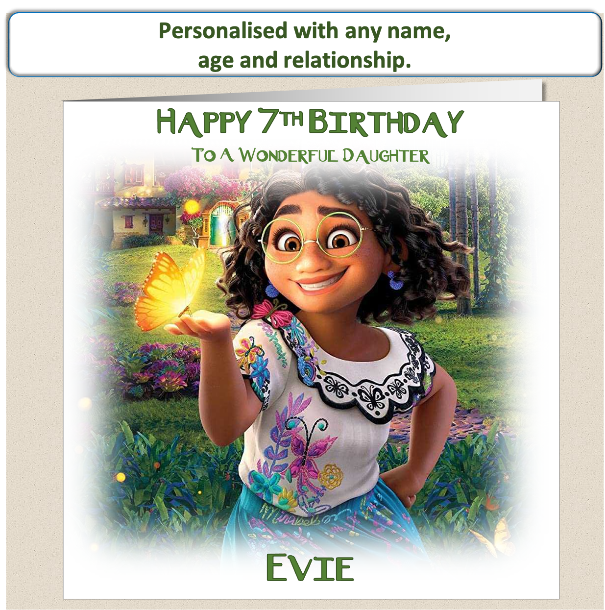Personalised Encanto Birthday Card - Enc2