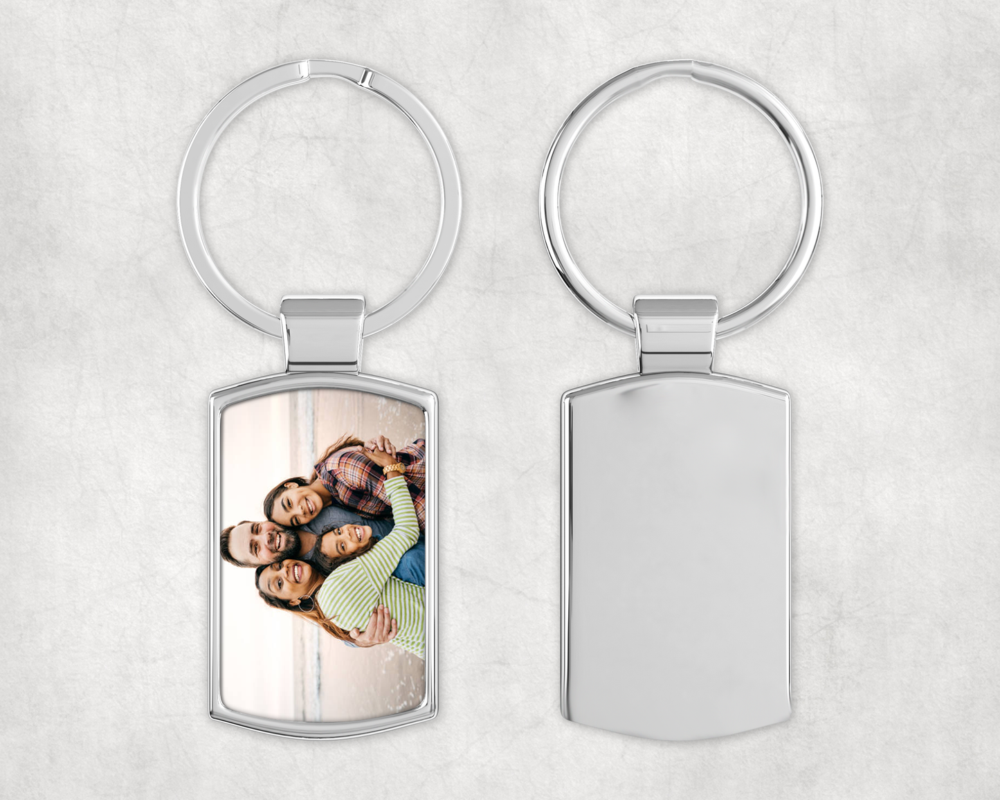 Personalised Family Photo Keyring – Custom Picture Keepsake