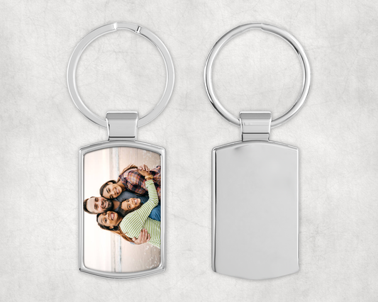 Personalised Family Photo Keyring – Custom Picture Keepsake