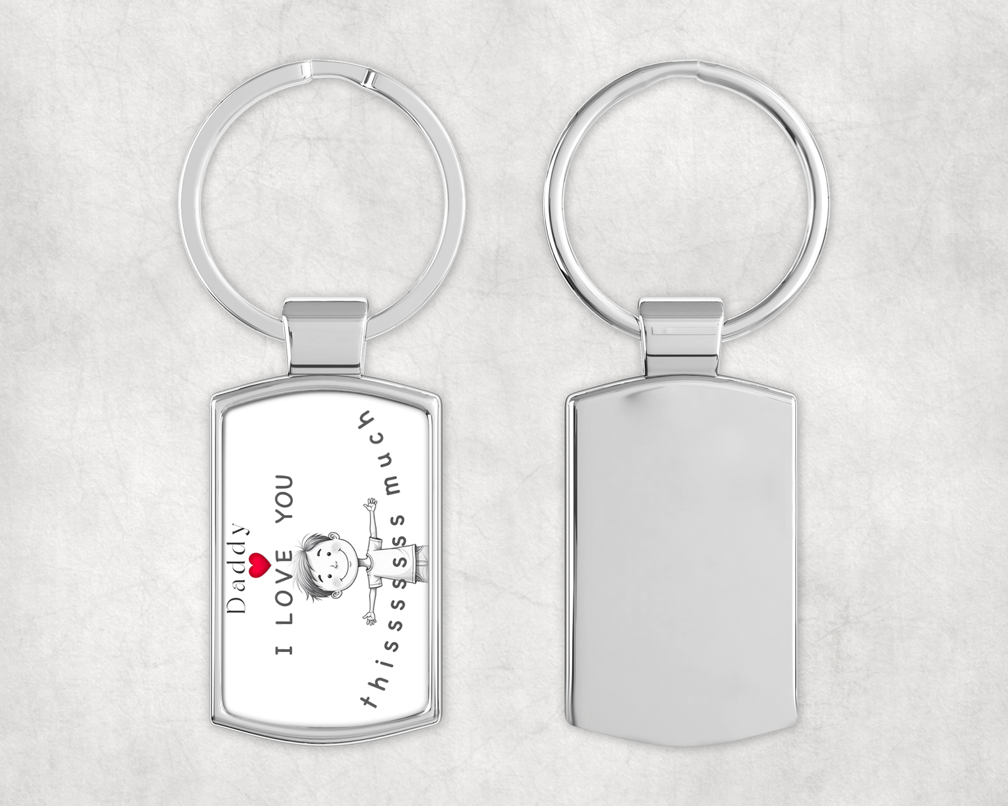 Daddy - I Love You Thissssss Much Keyring - from boy