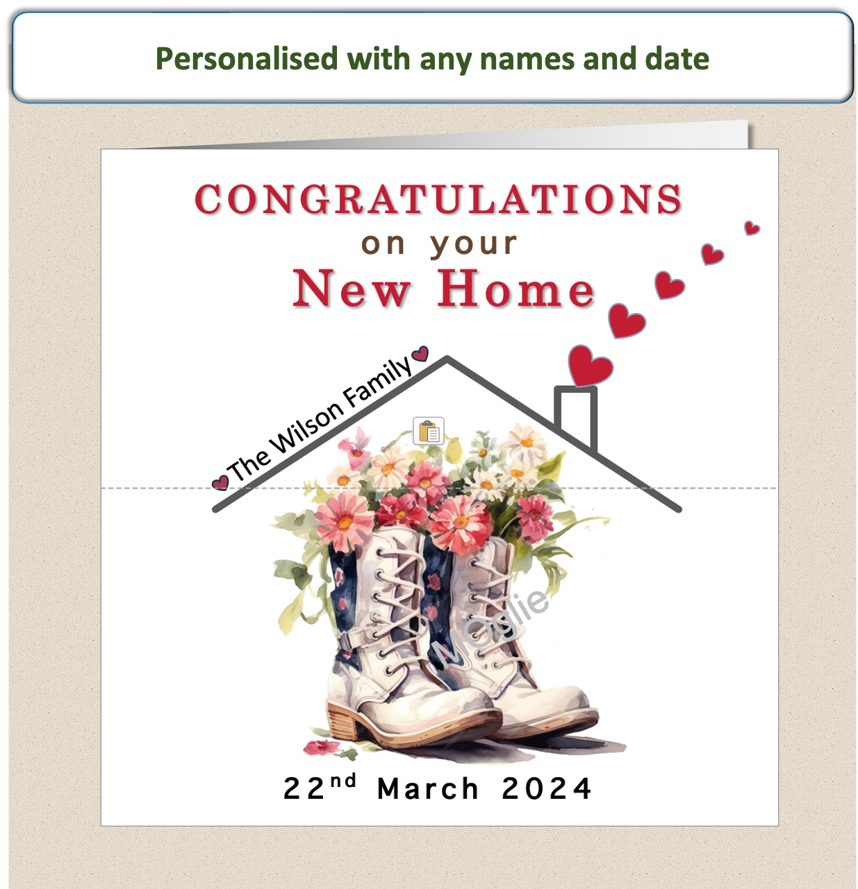 Personalised Congratulations On Your New Home House Card