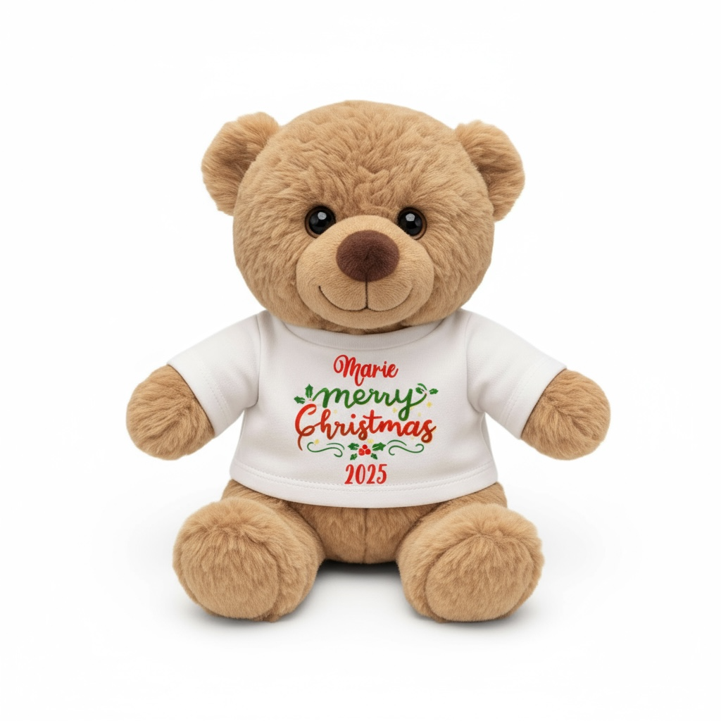 Personalised Merry Christmas Teddy Bear – Cute Cuddly Gift