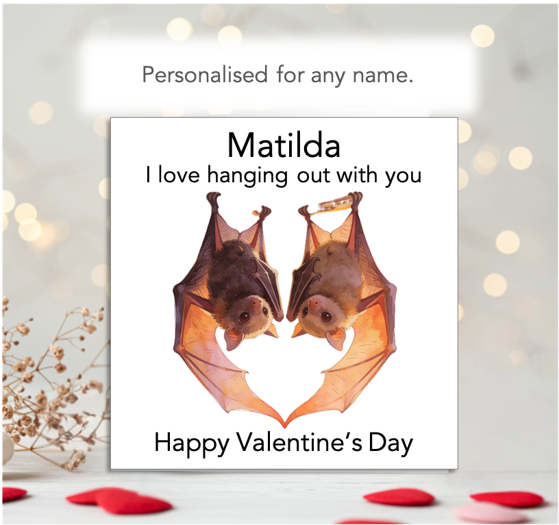 Personalised Valentine’s Card – “I Love Hanging Out with You”