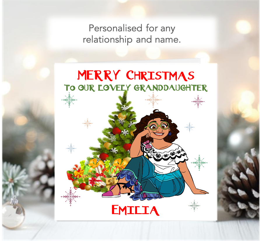 Personalised Encanto Mirabel Christmas Card