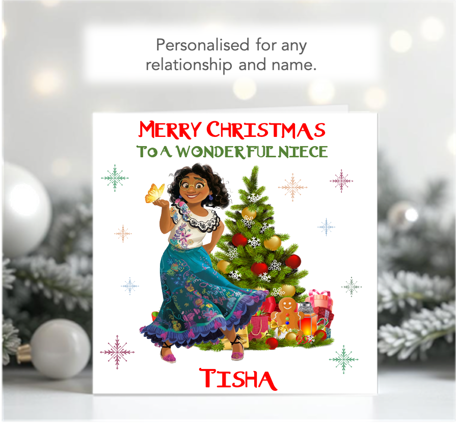 Personalised Encanto Mirabel Christmas Card