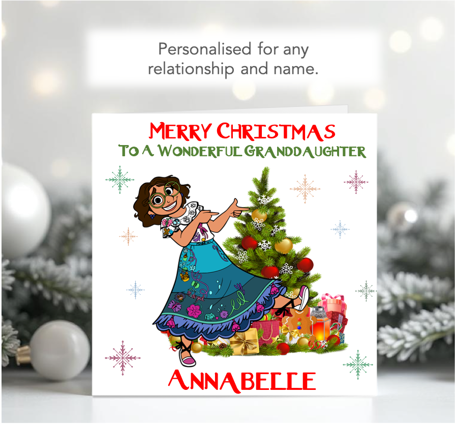 Personalised Encanto Mirabel Christmas Card - ENC4