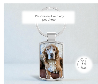 Personalised Pet Photo Keyring – Custom Pet Picture Gift