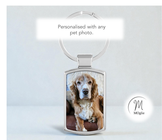 Personalised Pet Photo Keyring – Custom Pet Picture Gift