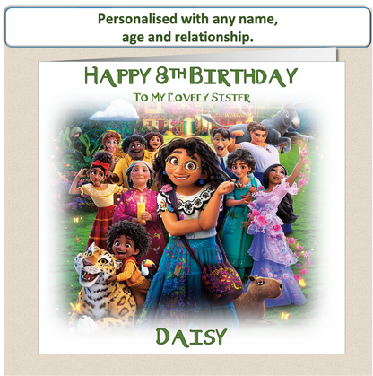 Personalised Encanto Birthday Card - Enc1