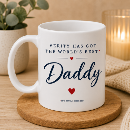 Personalised World’s Best Daddy Father’s Day Card