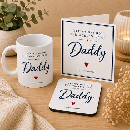Personalised World’s Best Daddy Father’s Day Card