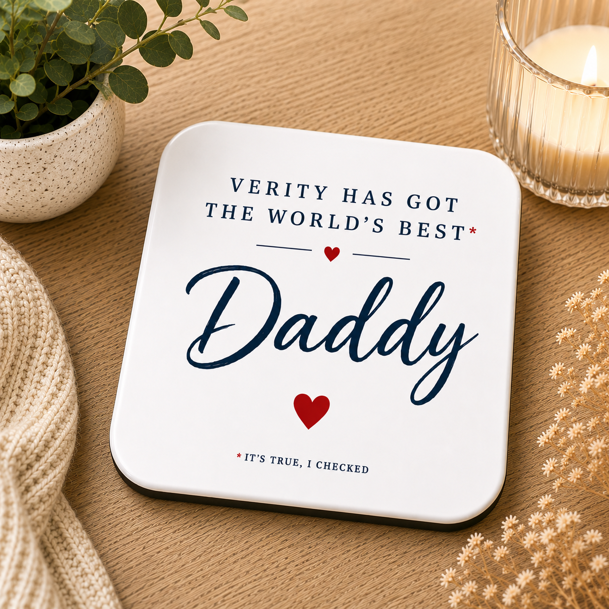 Personalised World’s Best Daddy Father’s Day Card
