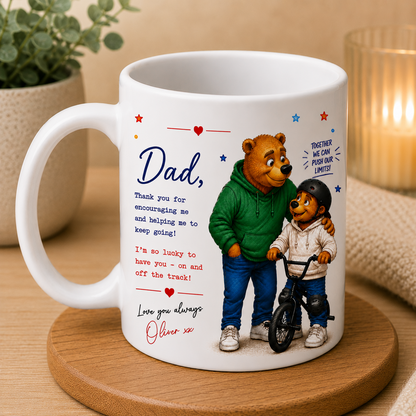 Personalised Father’s Day Card for Dad – BMX Bike Cycling