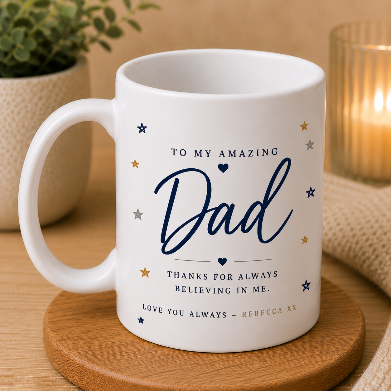 Personalised Father’s Day Card for Dad – Thank You for........