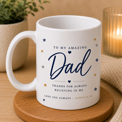 Personalised Father’s Day Card for Dad – Thank You for........