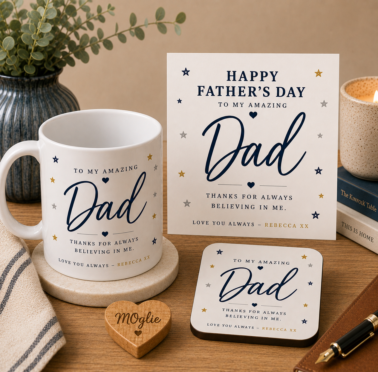 Personalised Father’s Day Card for Dad – Thank You for........