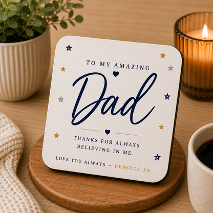 Personalised Father’s Day Card for Dad – Thank You for........