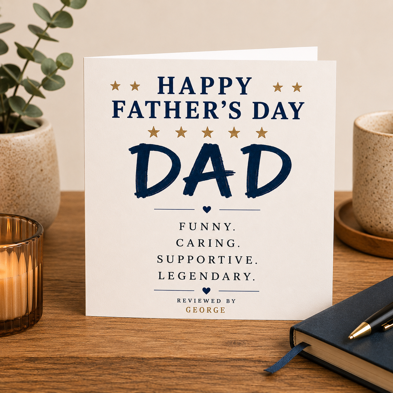 Personalised Father’s Day Card – Funny 5 Star Review