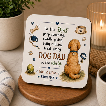 Personalised Dog Dad Father’s Day Card – From The Dog | Best Dog Dad Card