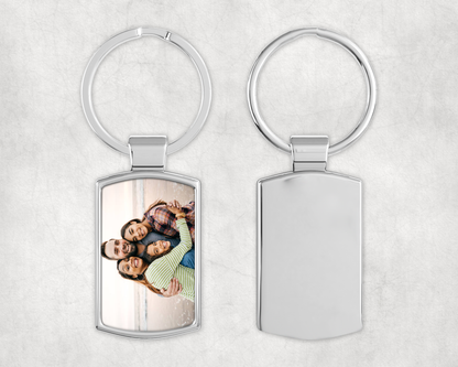 Personalised Family Photo Keyring – Custom Picture Keepsake