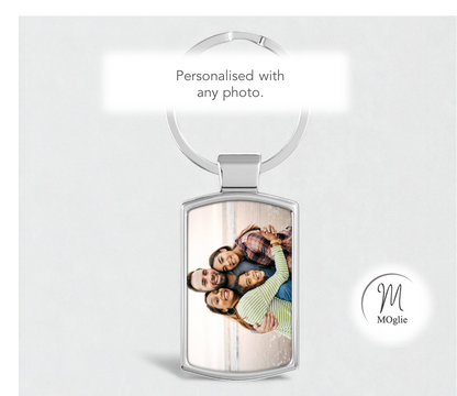 Personalised Family Photo Keyring – Custom Picture Keepsake