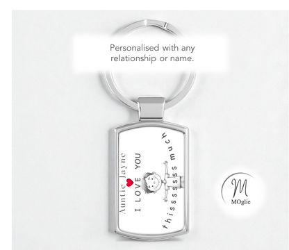 Auntie - I Love You Thissssss Much Keyring - from boy