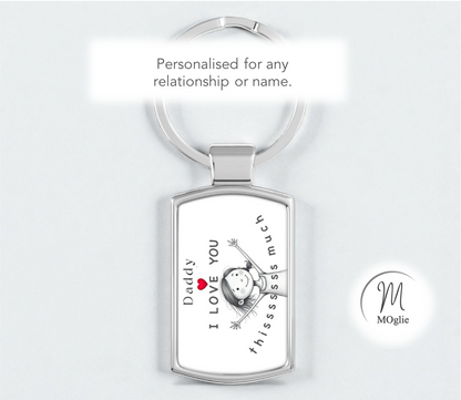 Daddy - I Love You Thissssss Much Keyring - from girl