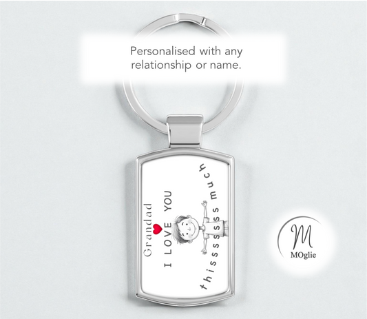 Grandad - I Love You Thissssss Much Keyring - from boy