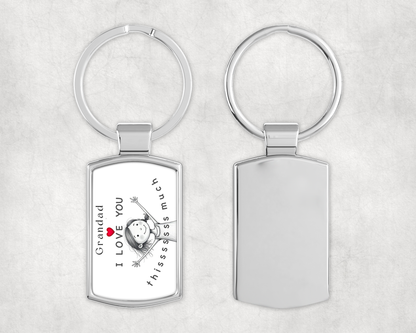 Grandad - I Love You Thissssss Much Keyring - from girl