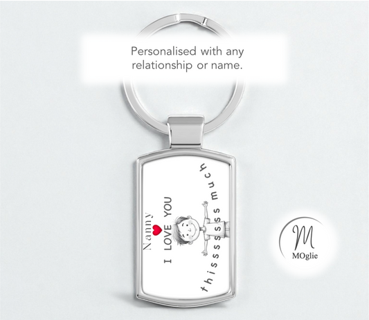 Nanny - I Love You Thissssss Much Keyring - from boy