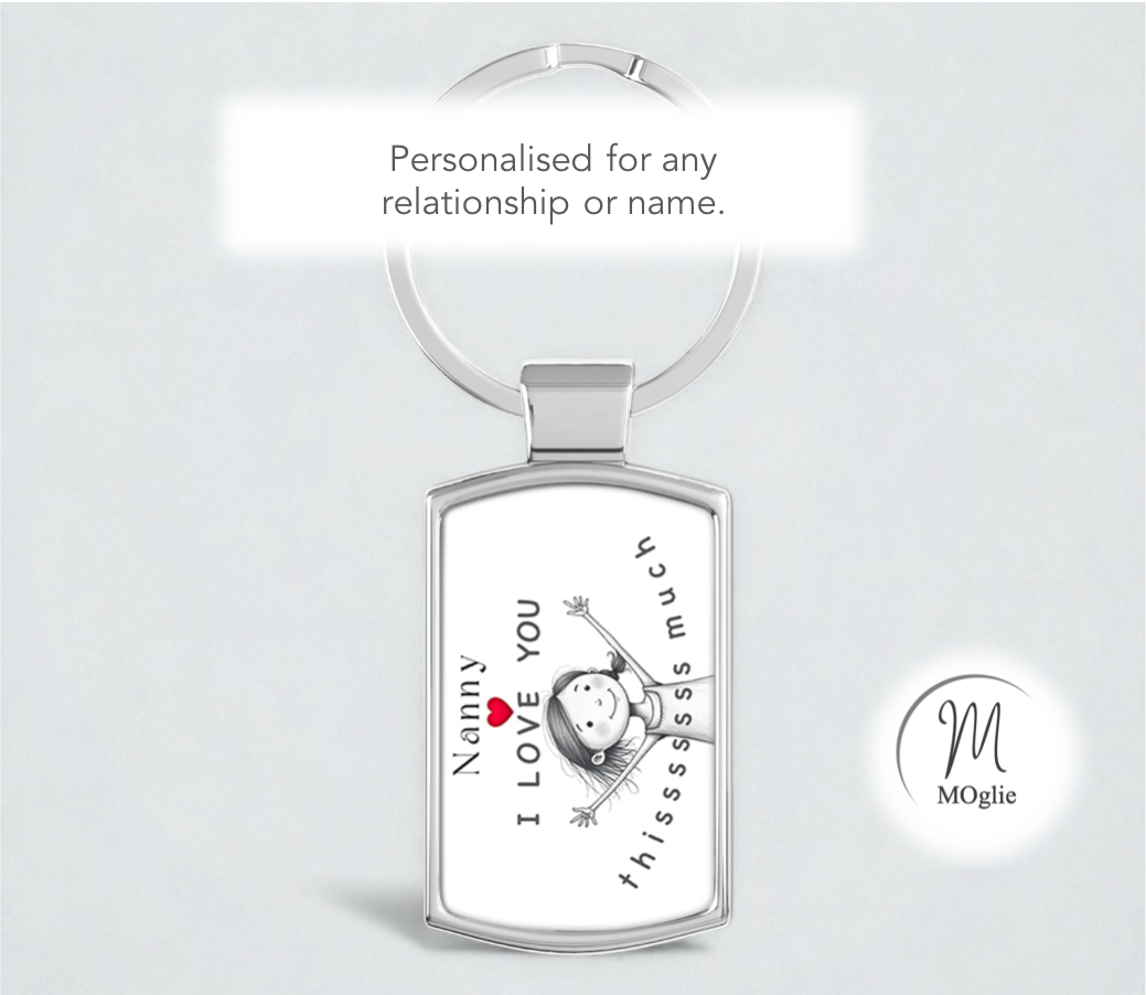 Nanny - I Love You Thissssss Much Keyring - from girl