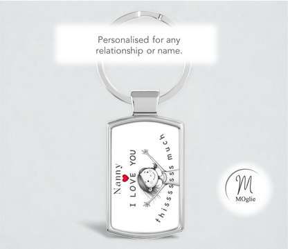 Nanny - I Love You Thissssss Much Keyring - from girl