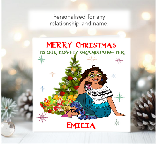 Personalised Encanto Mirabel Christmas Card
