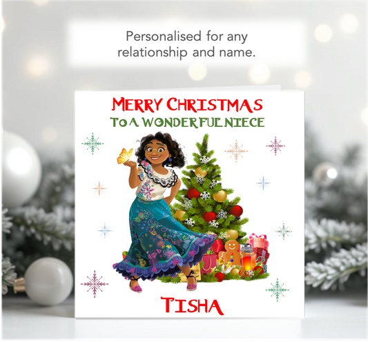 Personalised Encanto Mirabel Christmas Card