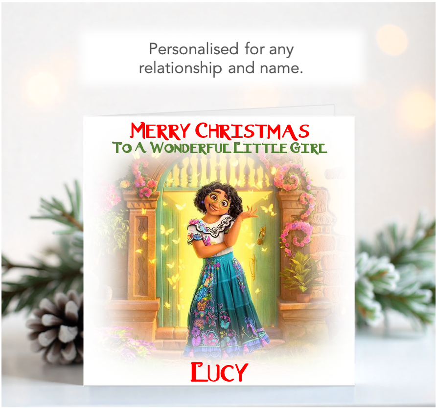 Personalised Encanto Mirabel Christmas Card