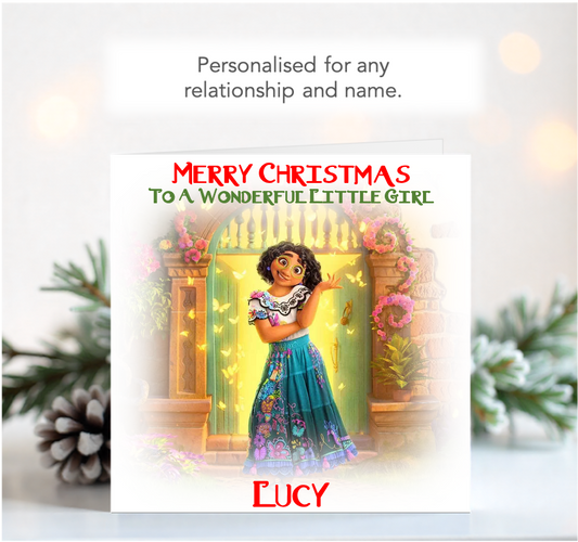 Personalised Encanto Mirabel Christmas Card