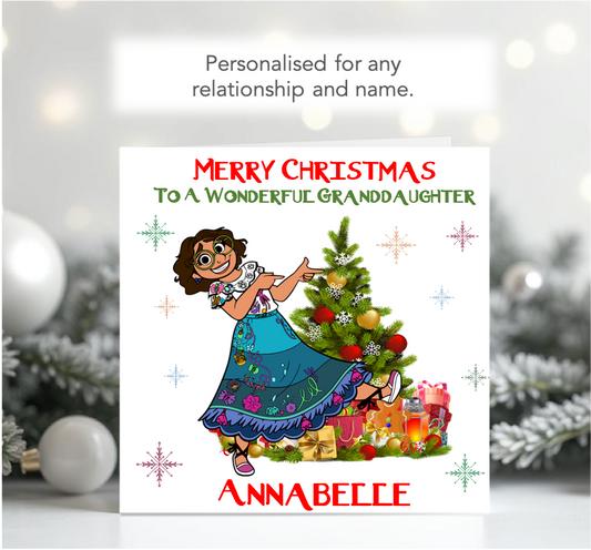 Personalised Encanto Mirabel Christmas Card - ENC4