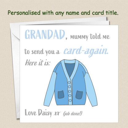 Personalised Father's Day Card - Card-again