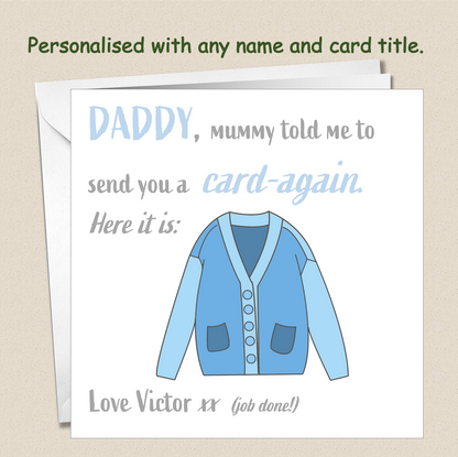 Personalised Father's Day Card - Card-again