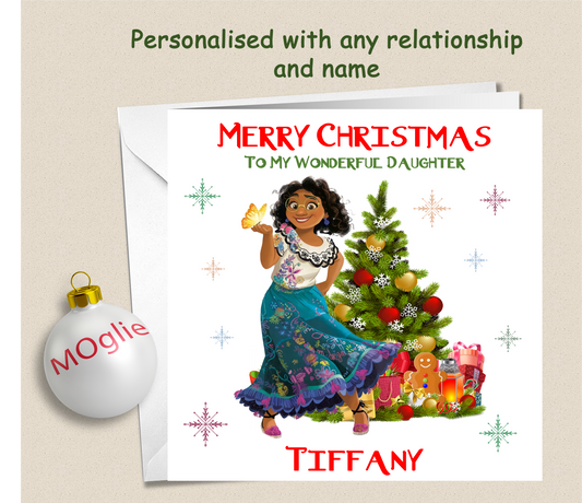 Personalised Encanto Mirabel Christmas Card - ENC2