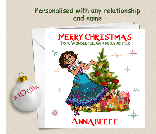 Personalised Encanto Mirabel Christmas Card - ENC4
