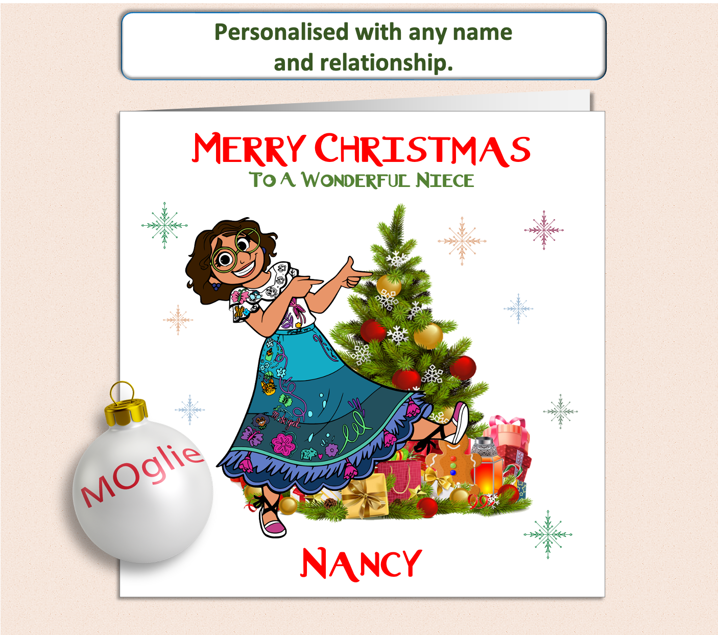 Personalised Encanto Mirabel Christmas Card - ENC4