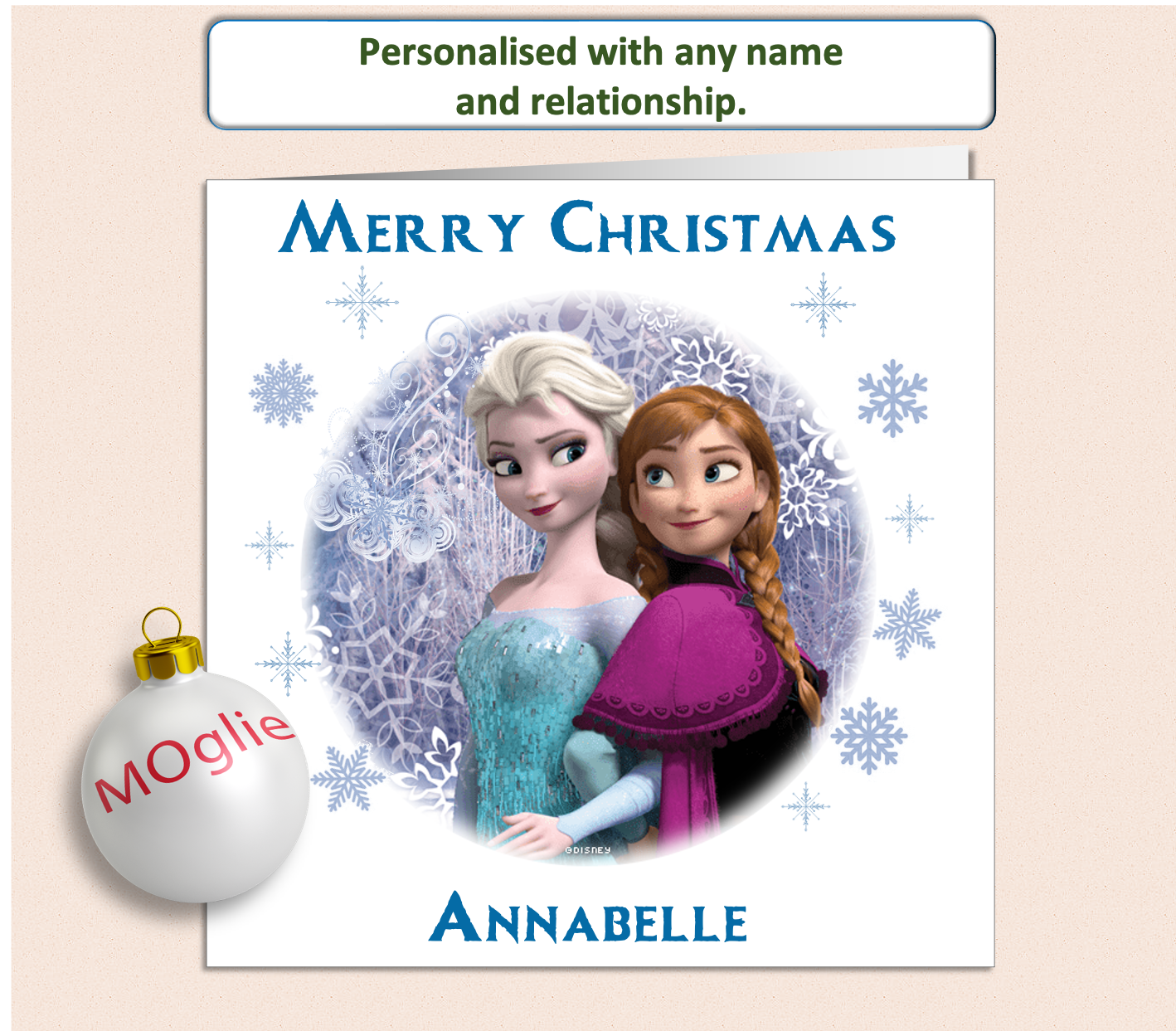 Disney's Frozen Elsa and Anna characters in a winter scene