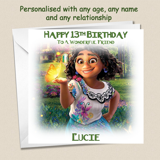 Personalised Encanto Birthday Card -Teenager - Enc1